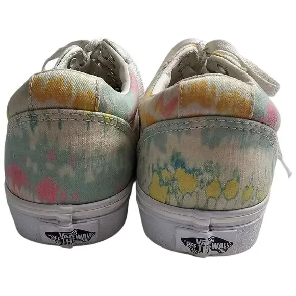Vans Womens Ward 'Psychedelic Tie Dye' VN0A3IUN54H Canvas Sneaker Shoes Size 8.5 - Picture 6 of 10